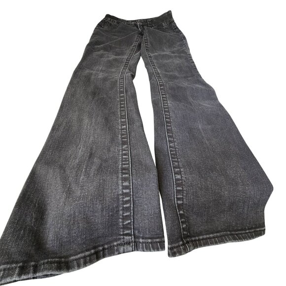 Seven7 Womens Slim Bootcut Tummyless Jeans Size 6 Black Denim Stretch JJ3916 - Picture 12 of 14